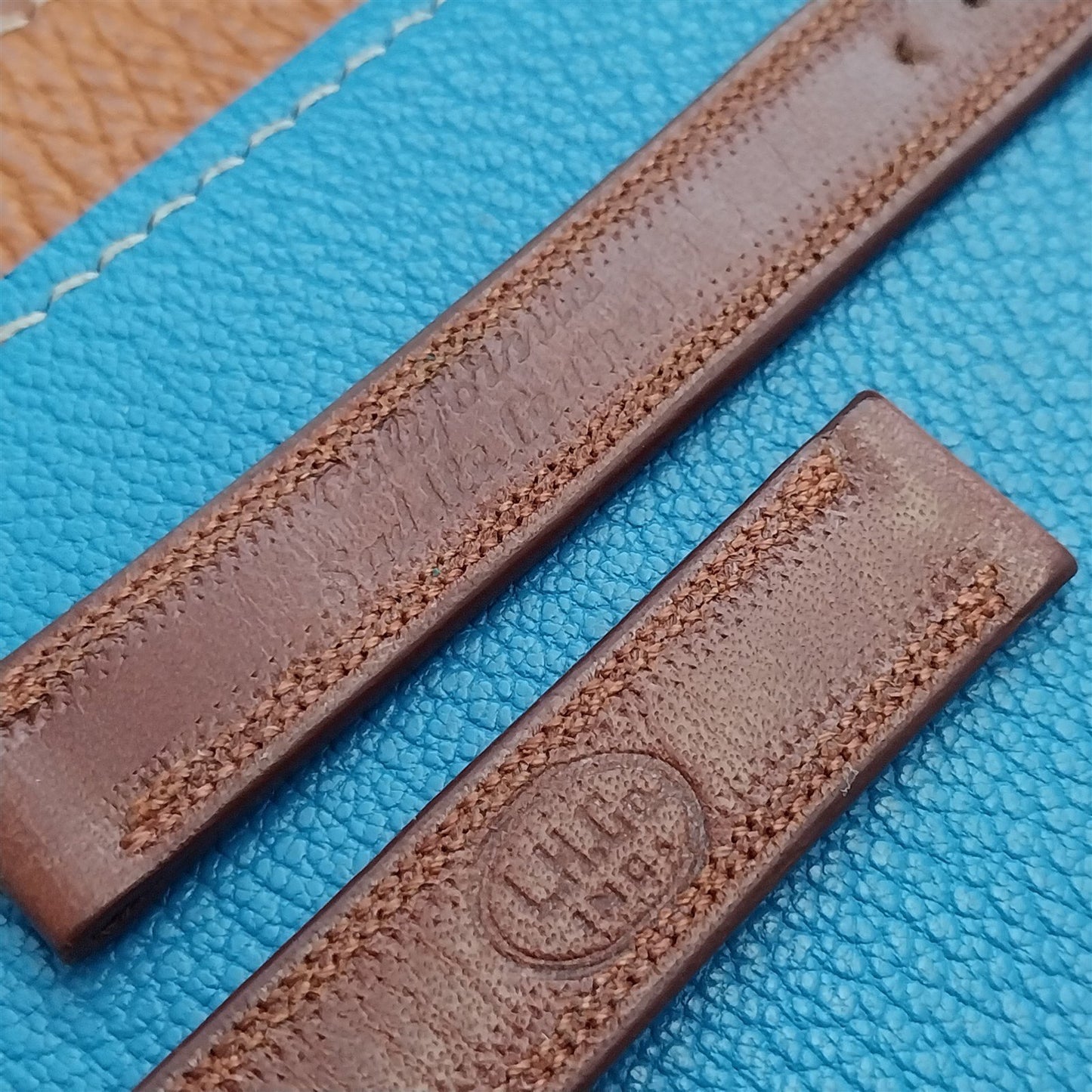 14mm 1940s Long California Saddle Leather Unused Vintage Watch Strap