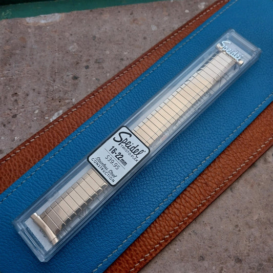 19mm 18mm 16mm Speidel Aquarius Yellow Gold Tone Unused Watch Band
