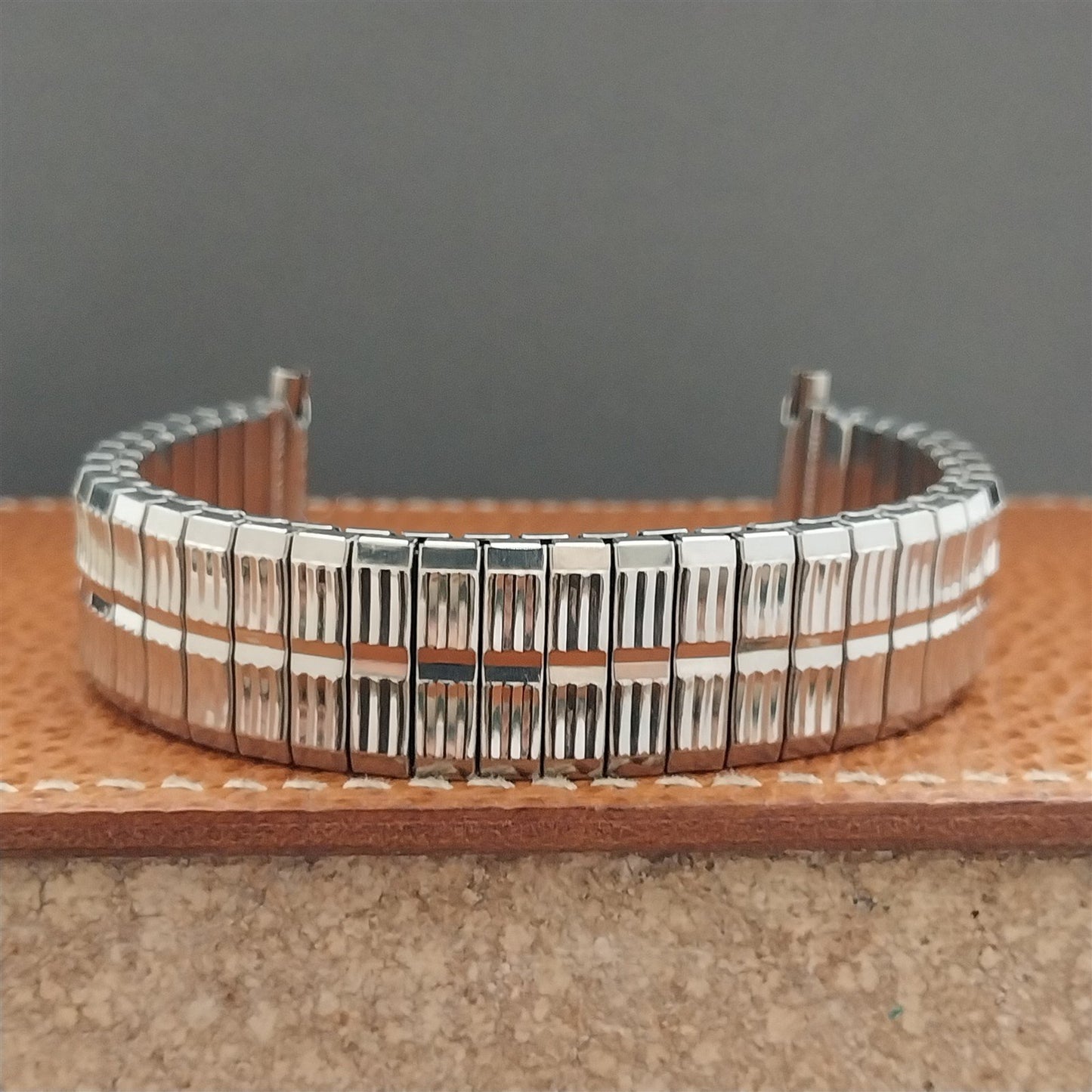 16mm 18mm 20mm BearFlex Stainless Steel Stretch Unused 1970s Vintage Watch Band