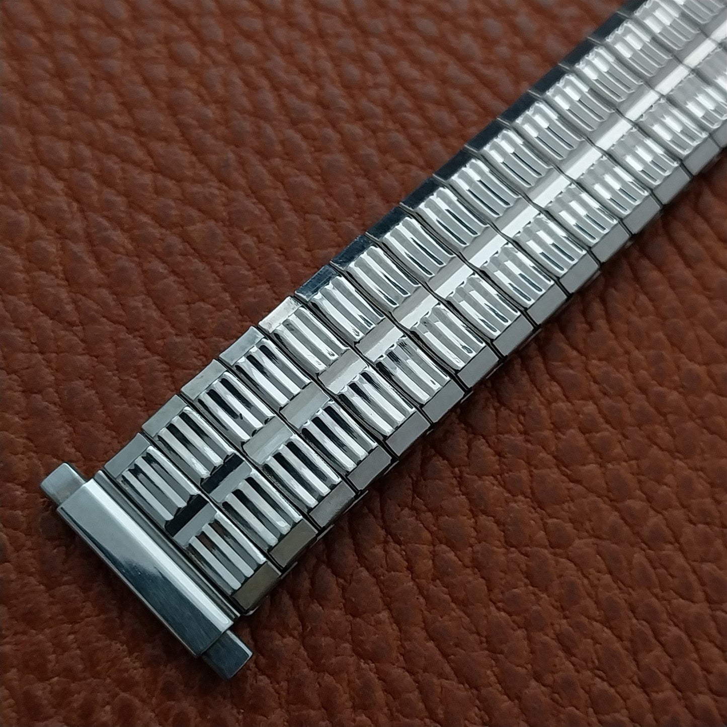 16mm 18mm 20mm BearFlex Stainless Steel Stretch Unused 1970s Vintage Watch Band