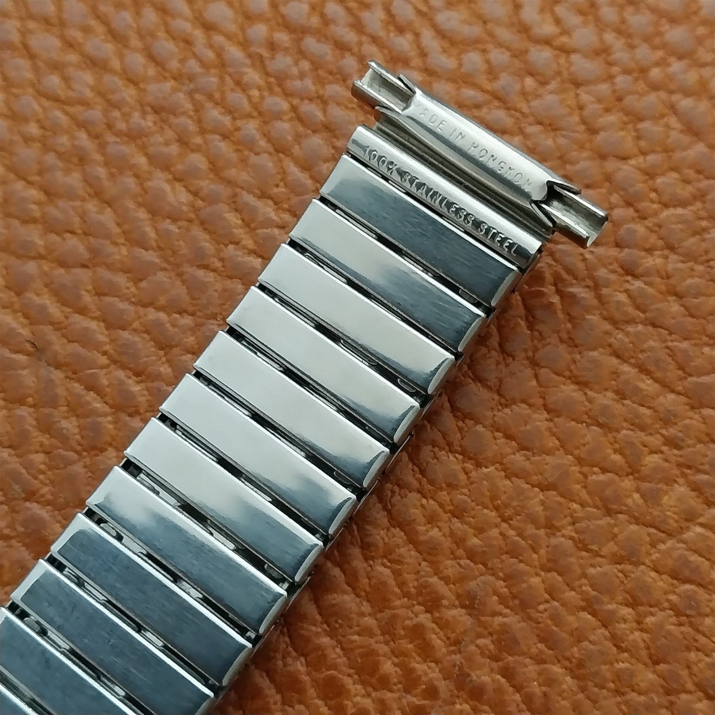 16mm 18mm 20mm BearFlex Stainless Steel Stretch Unused 1970s Vintage Watch Band