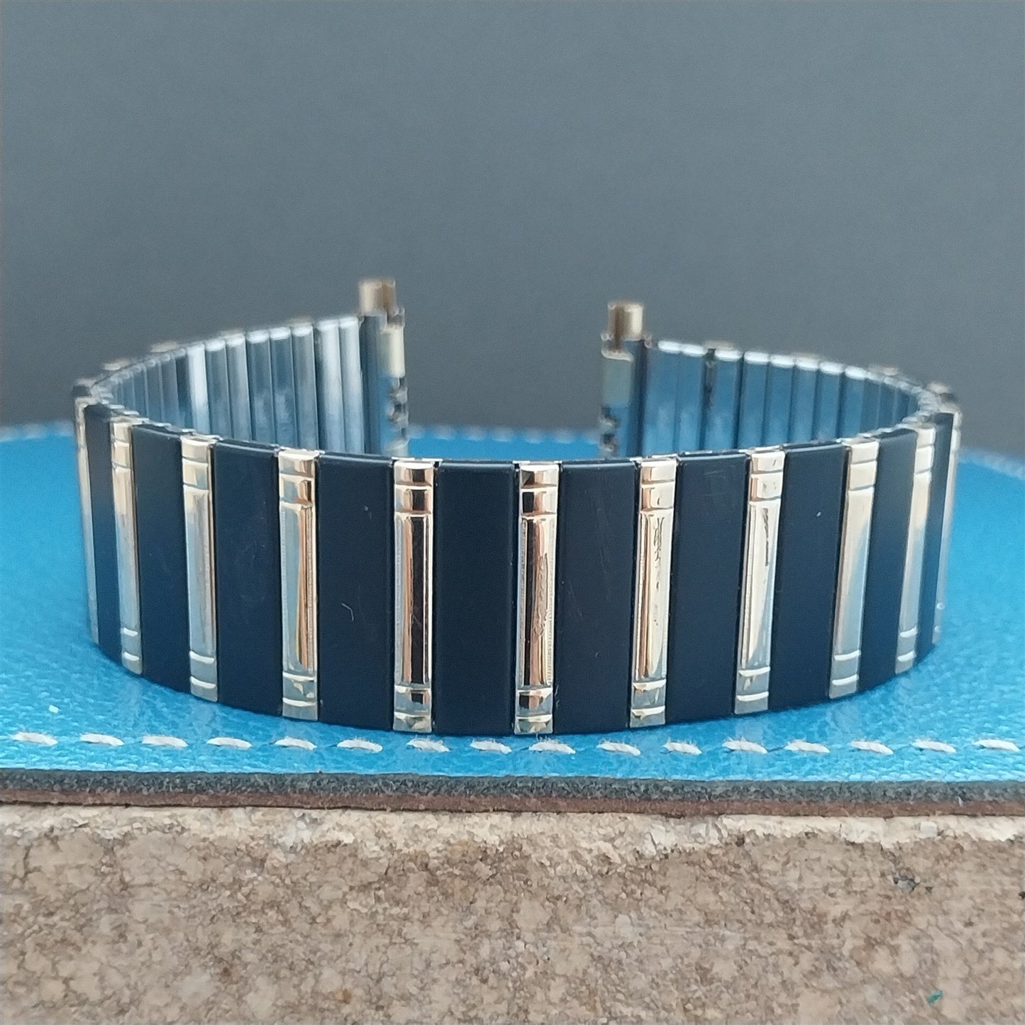 18mm 19mm 20mm Speidel Twistoflex Black & Gold-Tone Unused Watch Band
