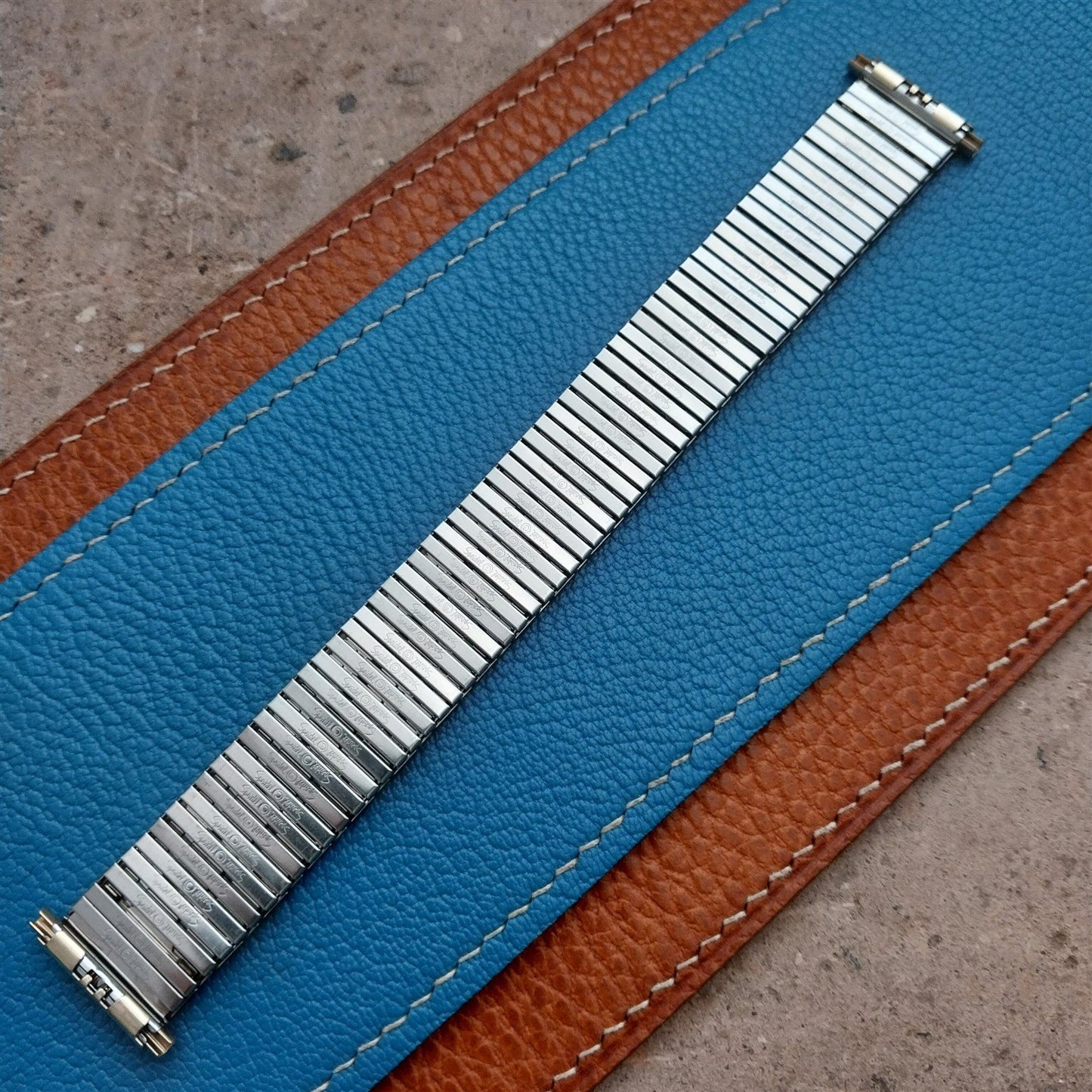 18mm 19mm 20mm Speidel Twistoflex Black & Gold-Tone Unused Watch Band