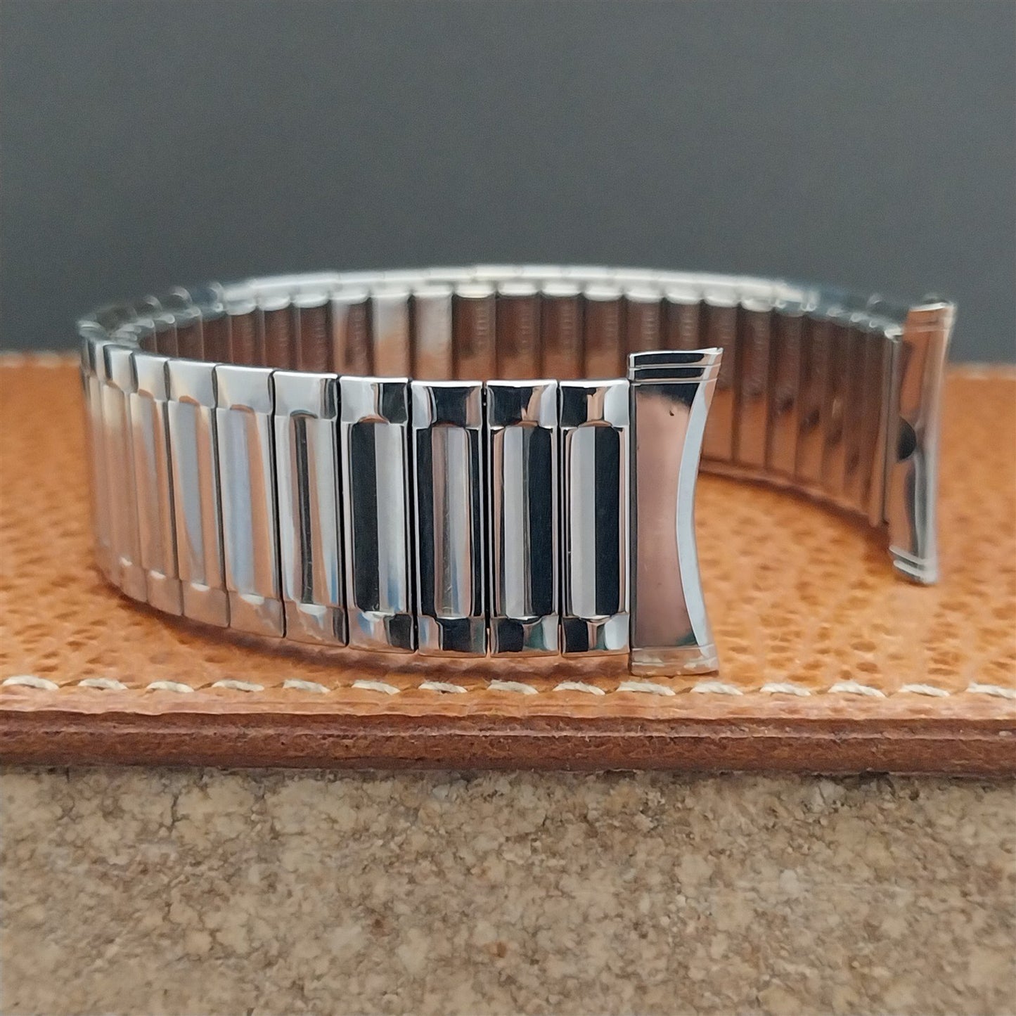 Vintage Bulova 16mm 18mm 19mm Stainless Steel Stretch NOS Watch Band