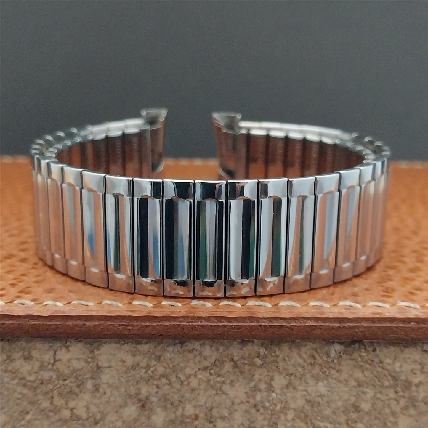 Vintage Bulova 16mm 18mm 19mm Stainless Steel Stretch NOS Watch Band