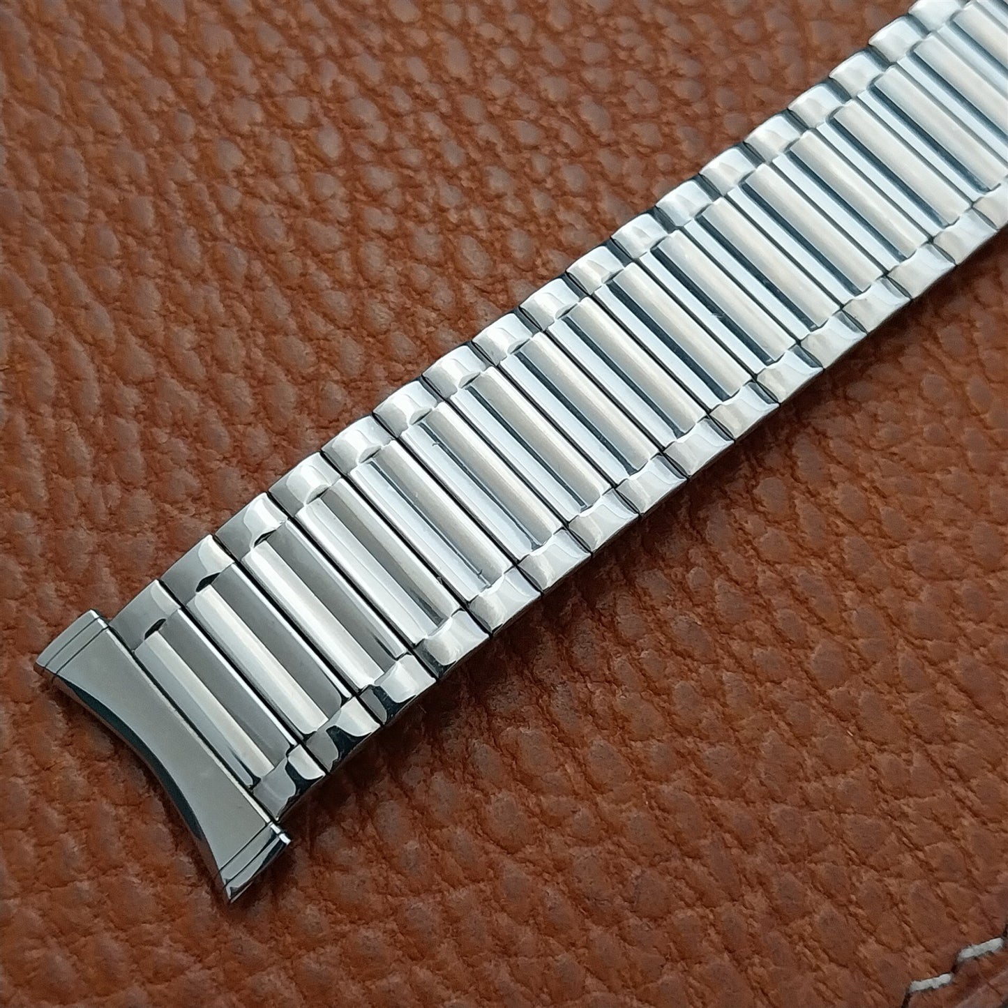 Vintage Bulova 16mm 18mm 19mm Stainless Steel Stretch NOS Watch Band