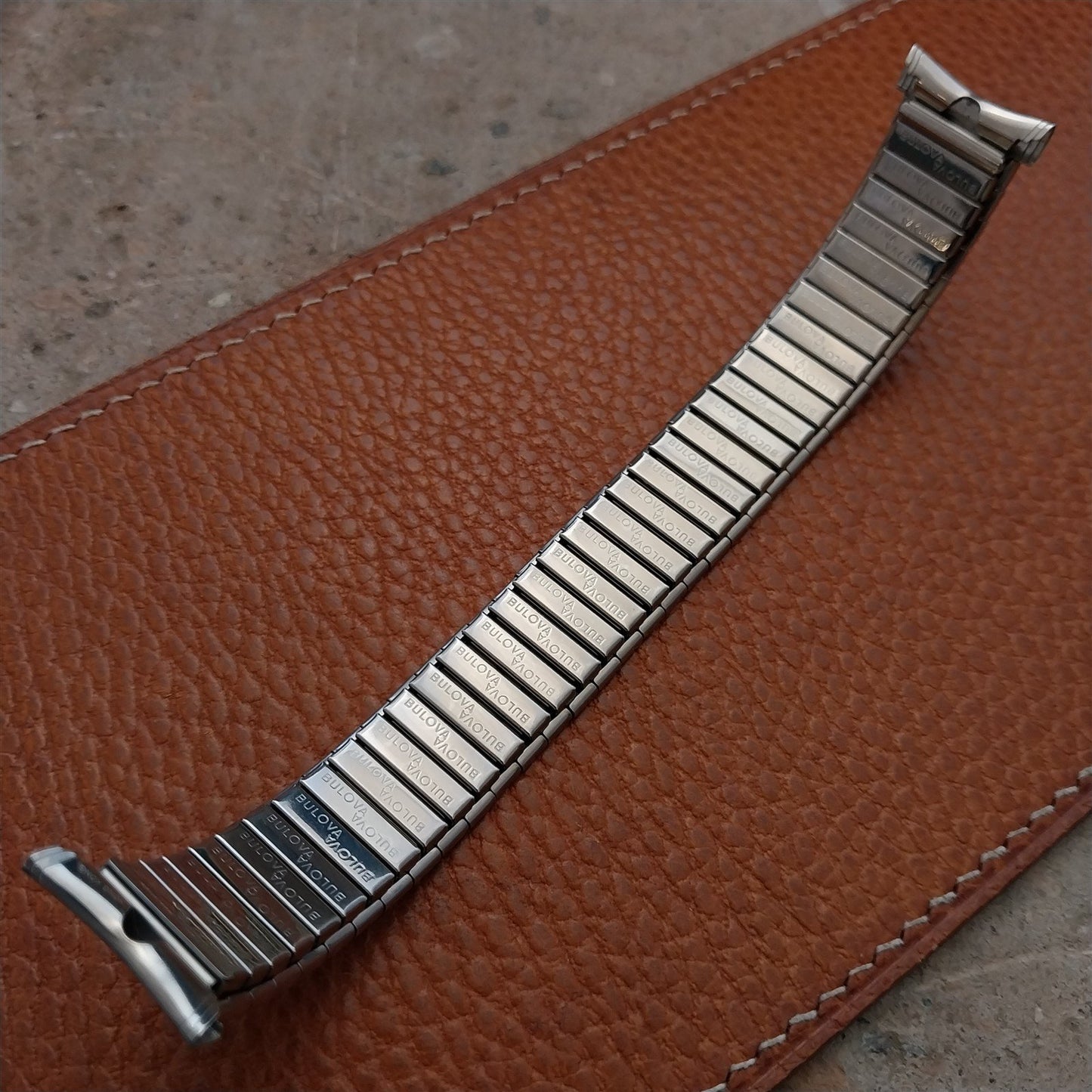 Vintage Bulova 16mm 18mm 19mm Stainless Steel Stretch NOS Watch Band