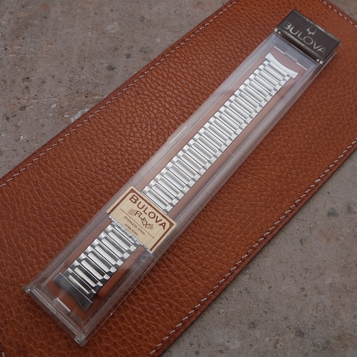 Vintage Bulova 16mm 18mm 19mm Stainless Steel Stretch NOS Watch Band