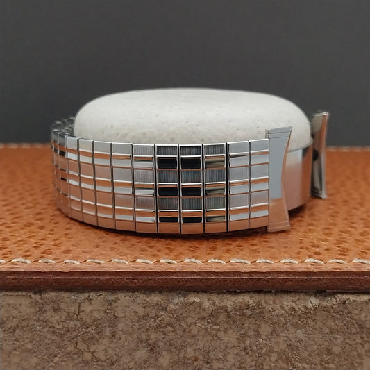 Vintage Bulova 16mm 18mm 19mm Stainless Steel Stretch NOS Watch Band