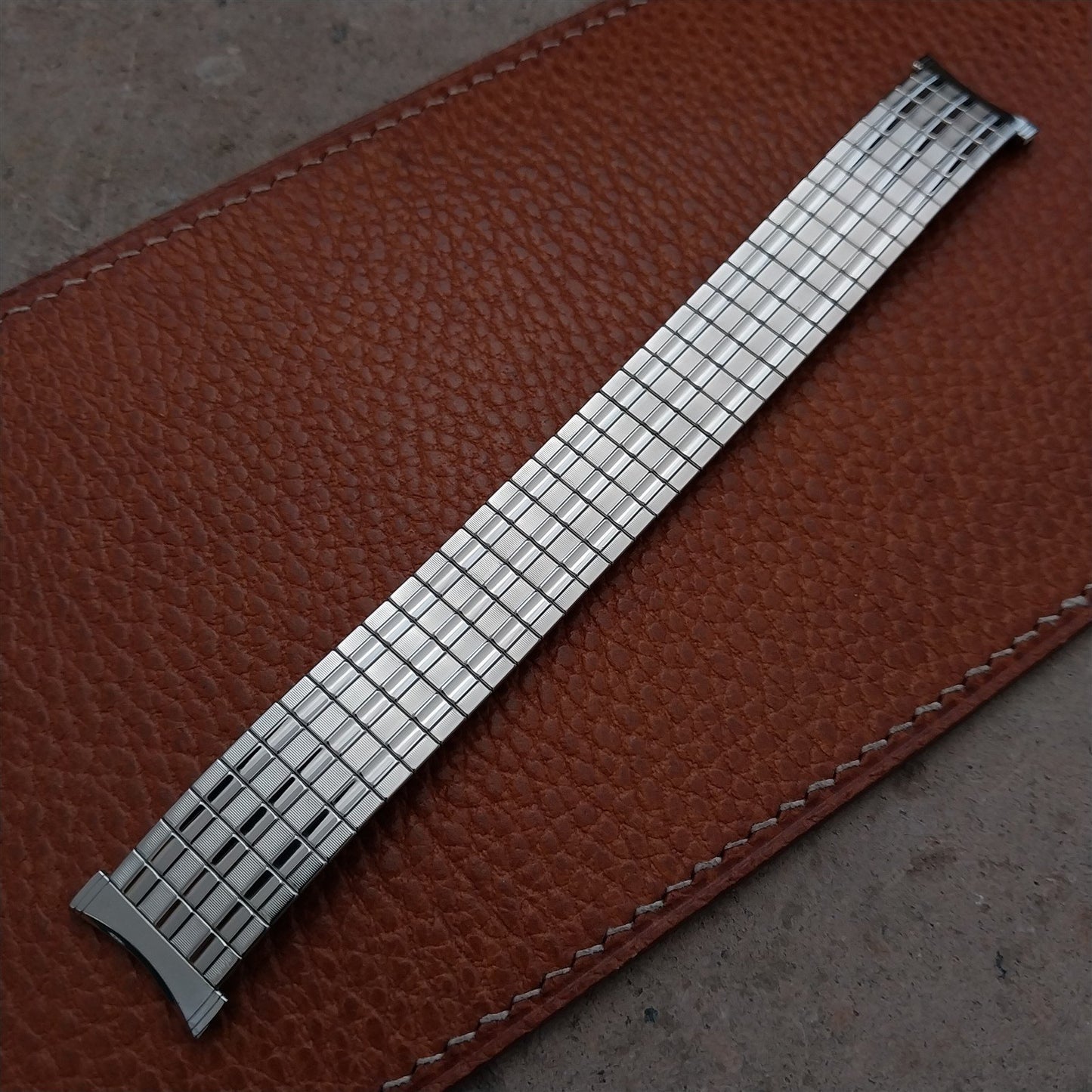 Vintage Bulova 16mm 18mm 19mm Stainless Steel Stretch NOS Watch Band
