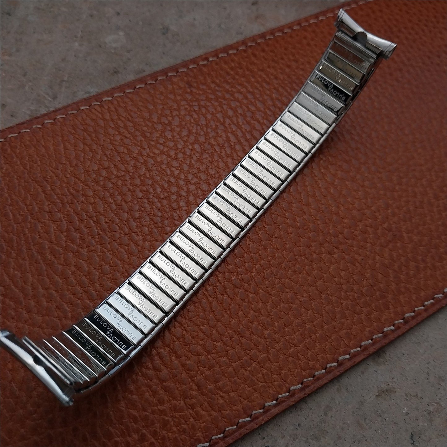 Vintage Bulova 16mm 18mm 19mm Stainless Steel Stretch NOS Watch Band