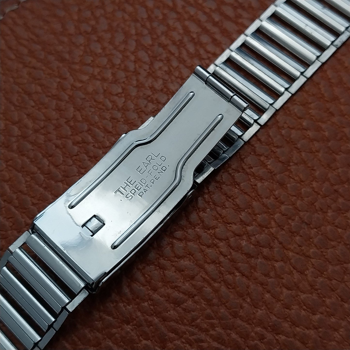 5/8" Speidel The Earl 1930s Chromium Bamboo Link Vintage Watch Band