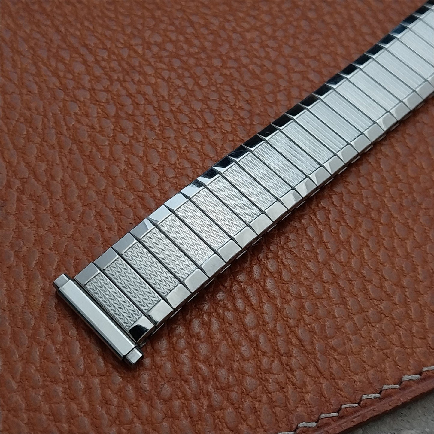 Dexter Morgan Speidel Aquarius Stainless Steel 1970s nos Vintage Watch Band