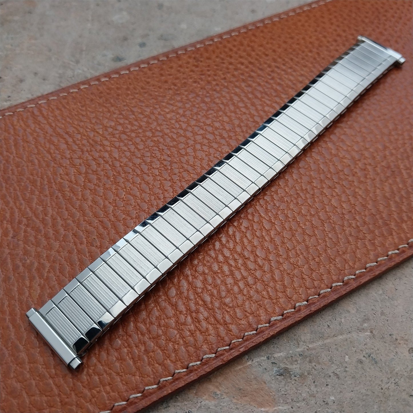 Dexter Morgan Speidel Aquarius Stainless Steel 1970s nos Vintage Watch Band