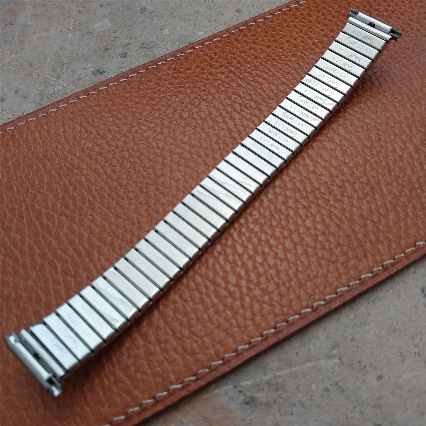 Dexter Morgan Speidel Aquarius Stainless Steel 1970s nos Vintage Watch Band