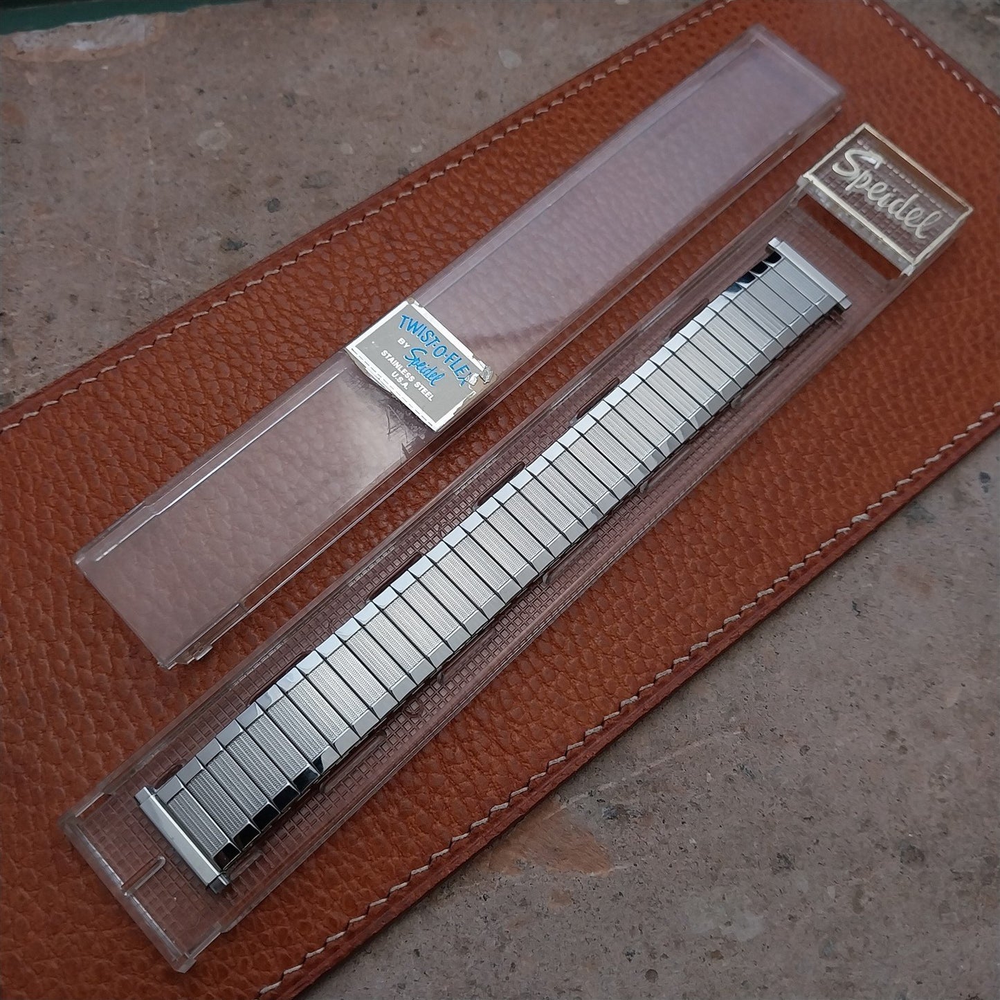 Dexter Morgan Speidel Aquarius Stainless Steel 1970s nos Vintage Watch Band