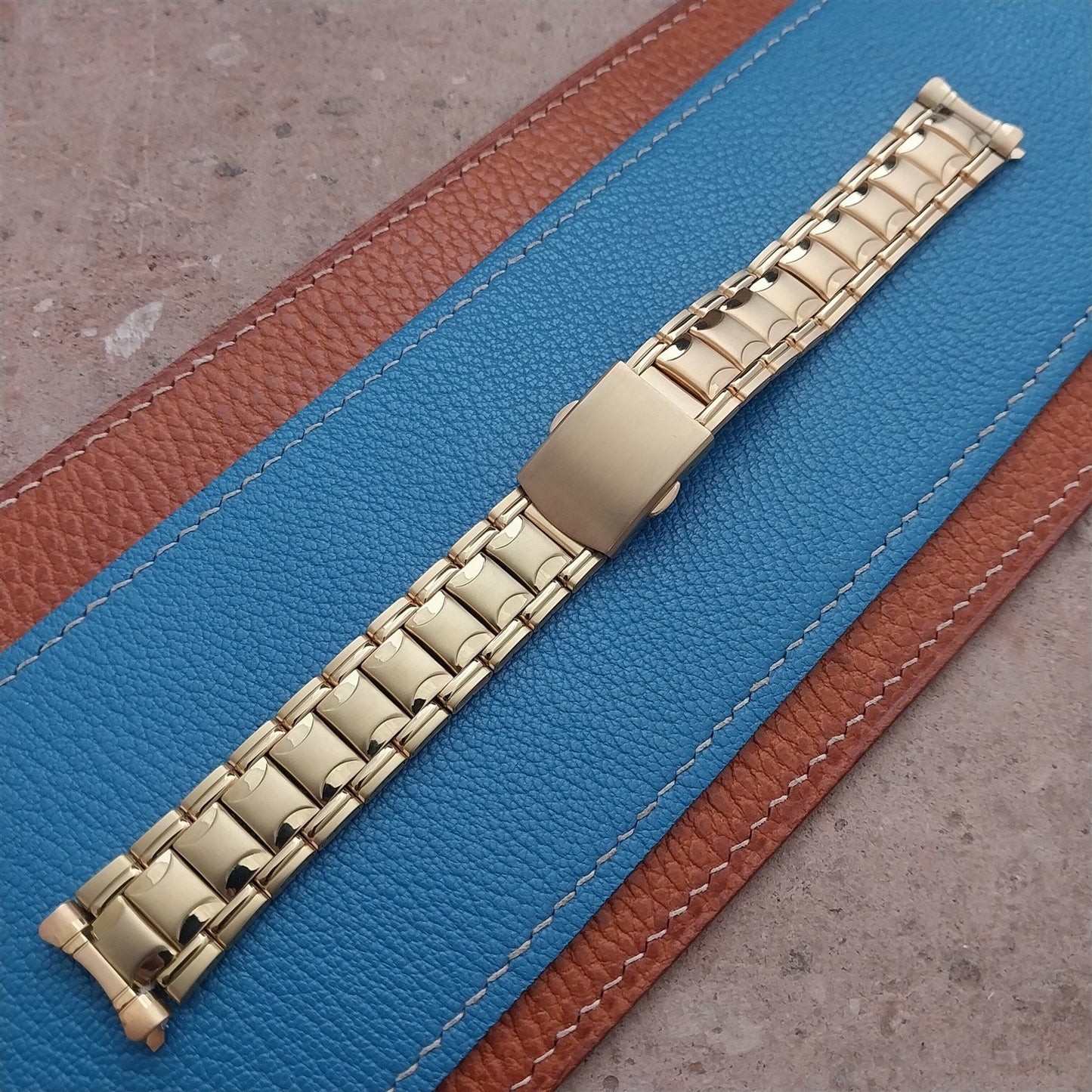 18mm Speidel Gold Tone Unused Vintage Watch Band
