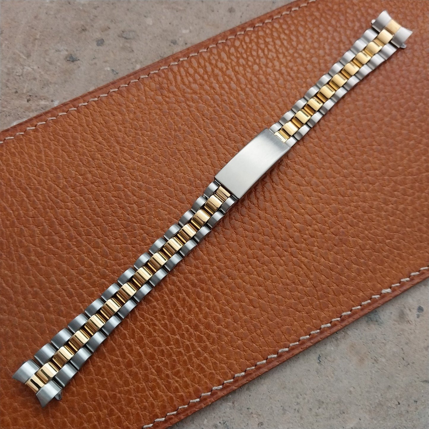 13mm Speidel Stainless & Gold-Tone President Ladies Vintage Watch Band