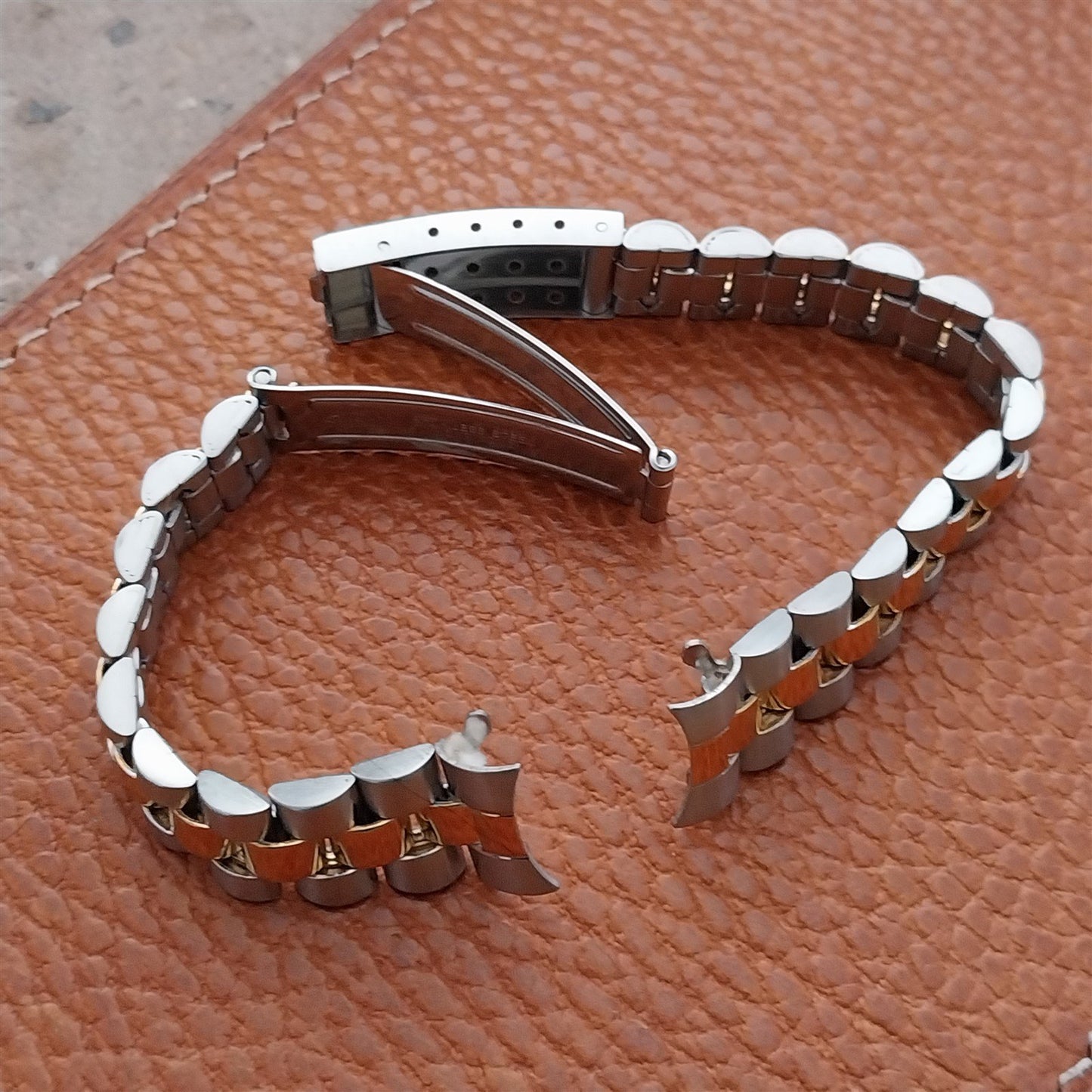 13mm Speidel Stainless & Gold-Tone President Ladies Vintage Watch Band