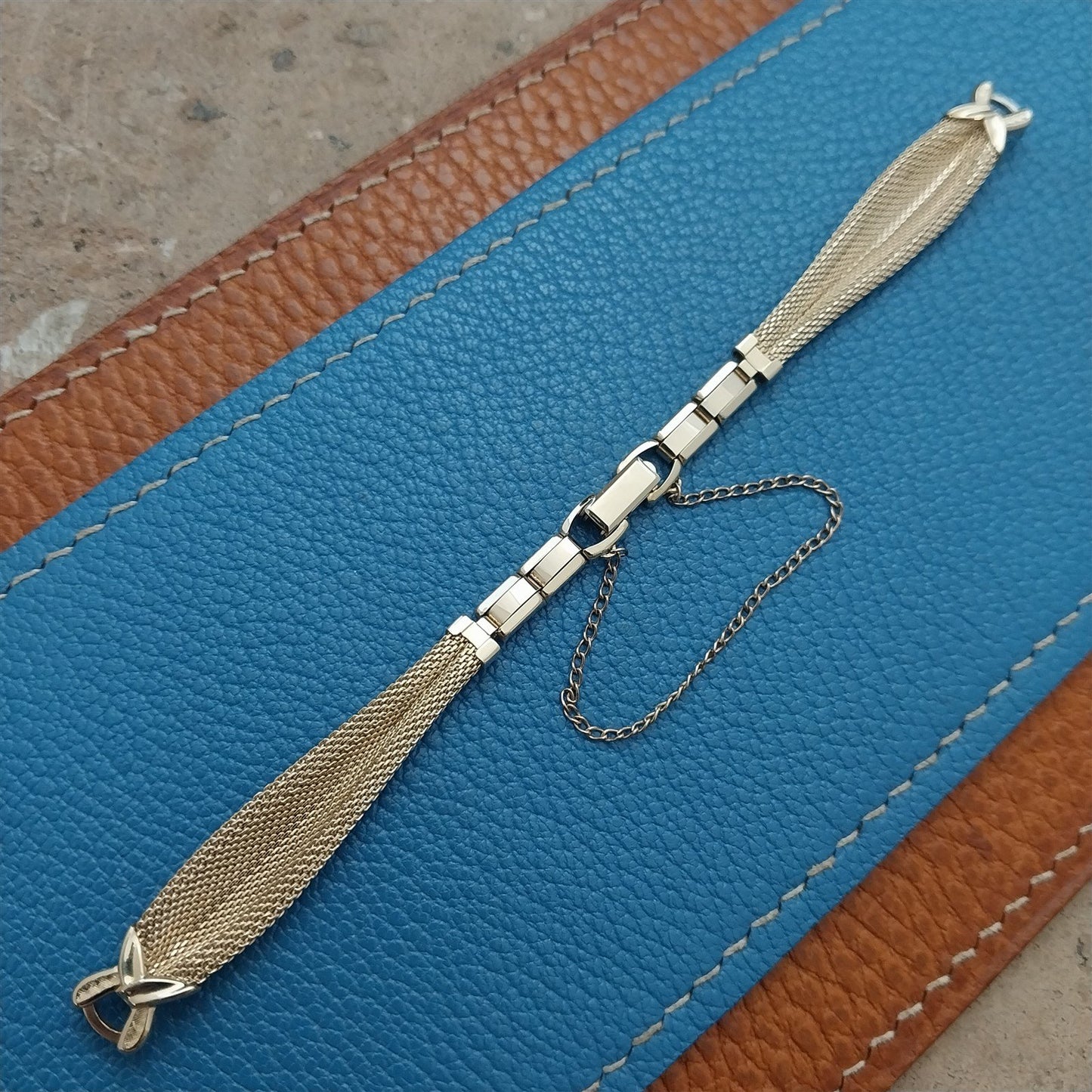 Gold-Filled Mesh Ladies Speidel NOS 1950s Vintage Cocktail Watch Band
