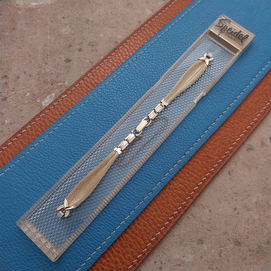 Gold-Filled Mesh Ladies Speidel NOS 1950s Vintage Cocktail Watch Band