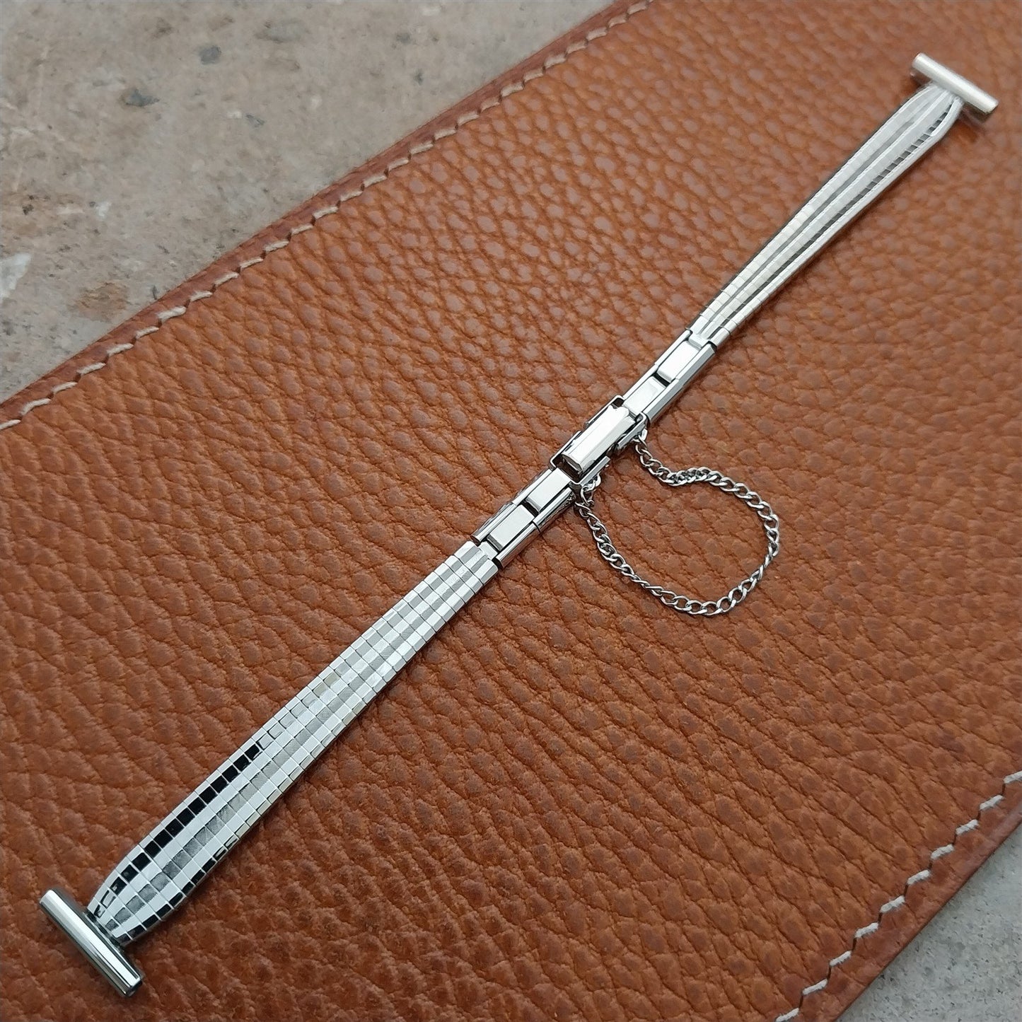 Vintage Ladies White Gold RGP Bear 1/2" Vintage Cocktail Watch Band