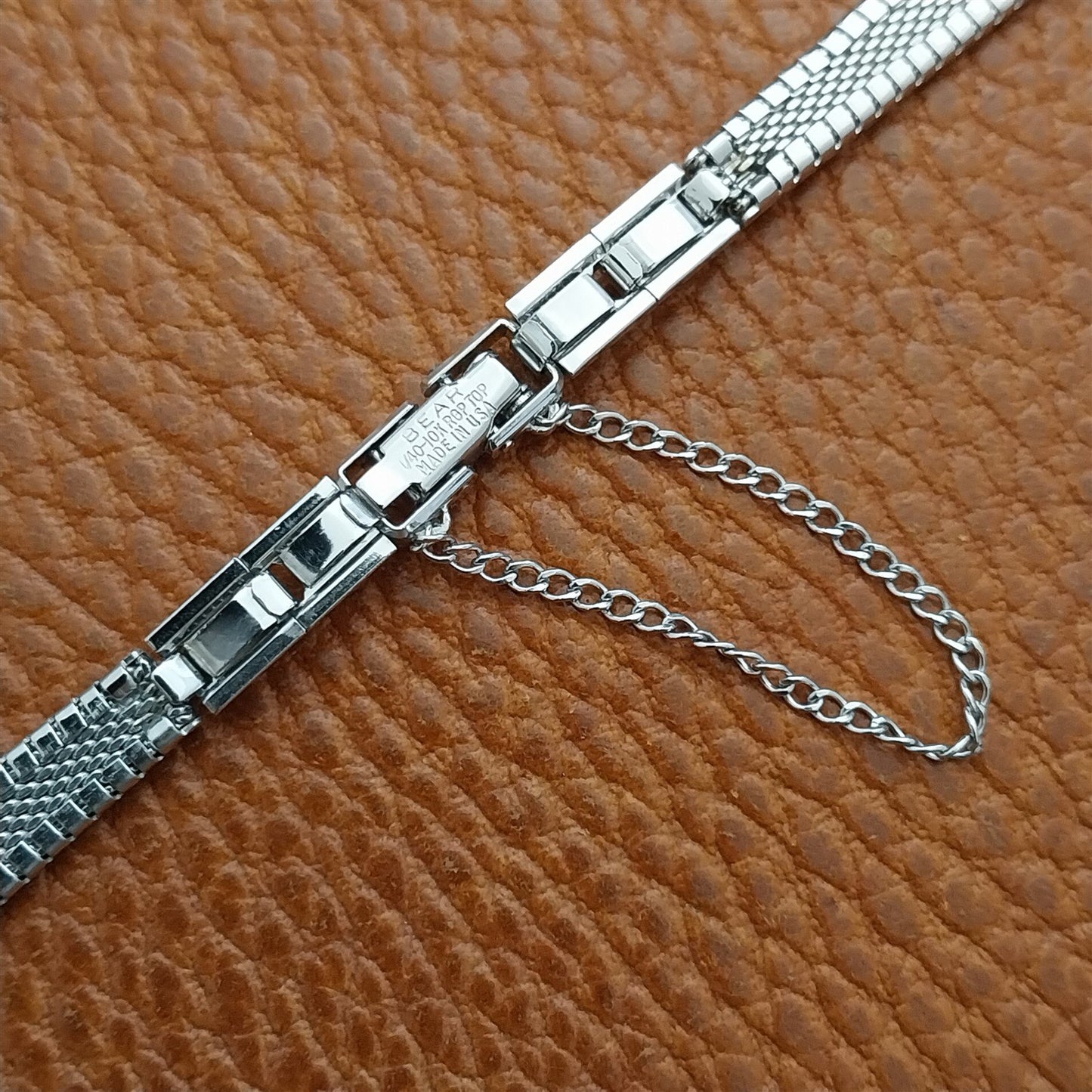 Vintage Ladies White Gold RGP Bear 1/2" Vintage Cocktail Watch Band
