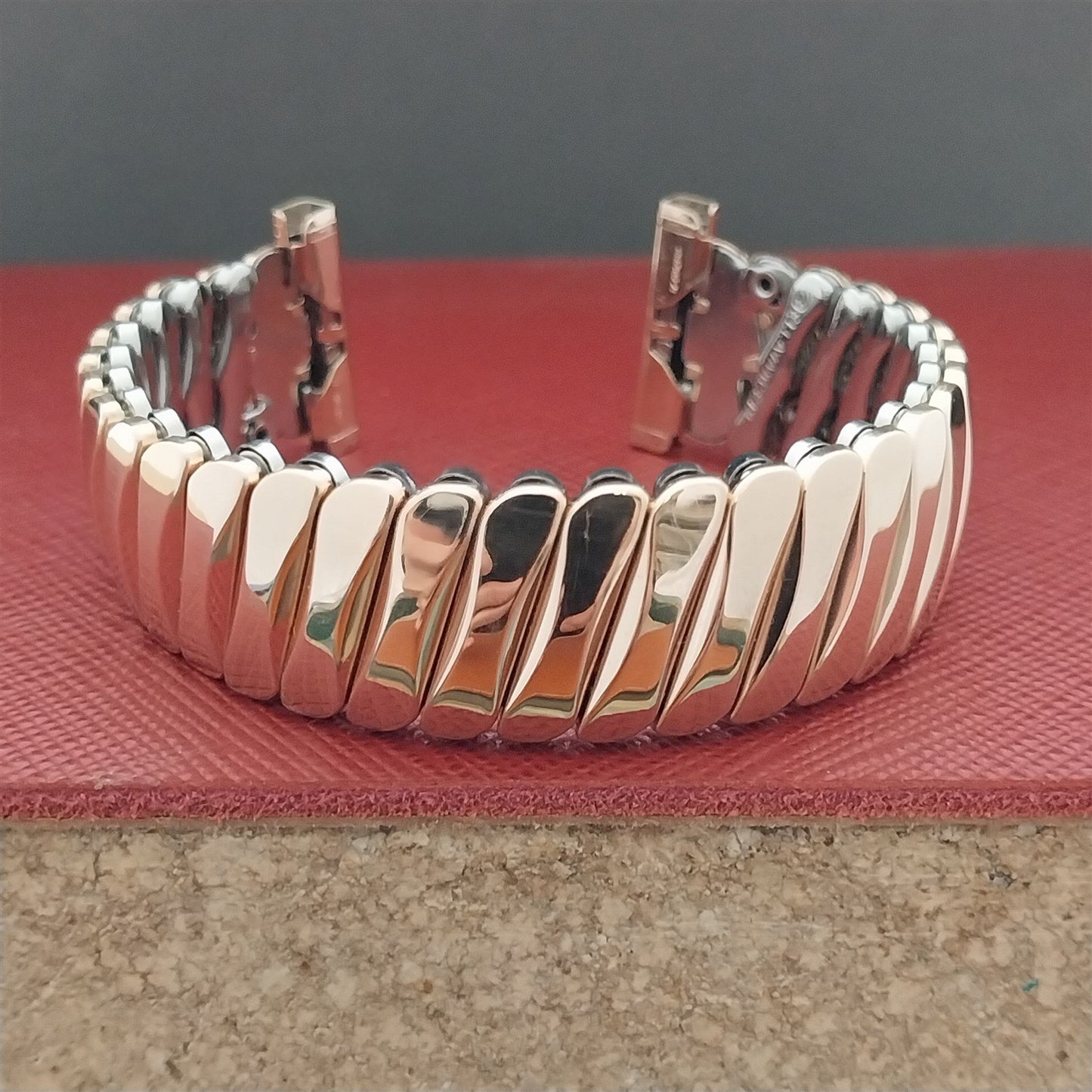 1950s Bellavance Rose Gold-Fill Stretch NOS Unused Vintage Watch Band