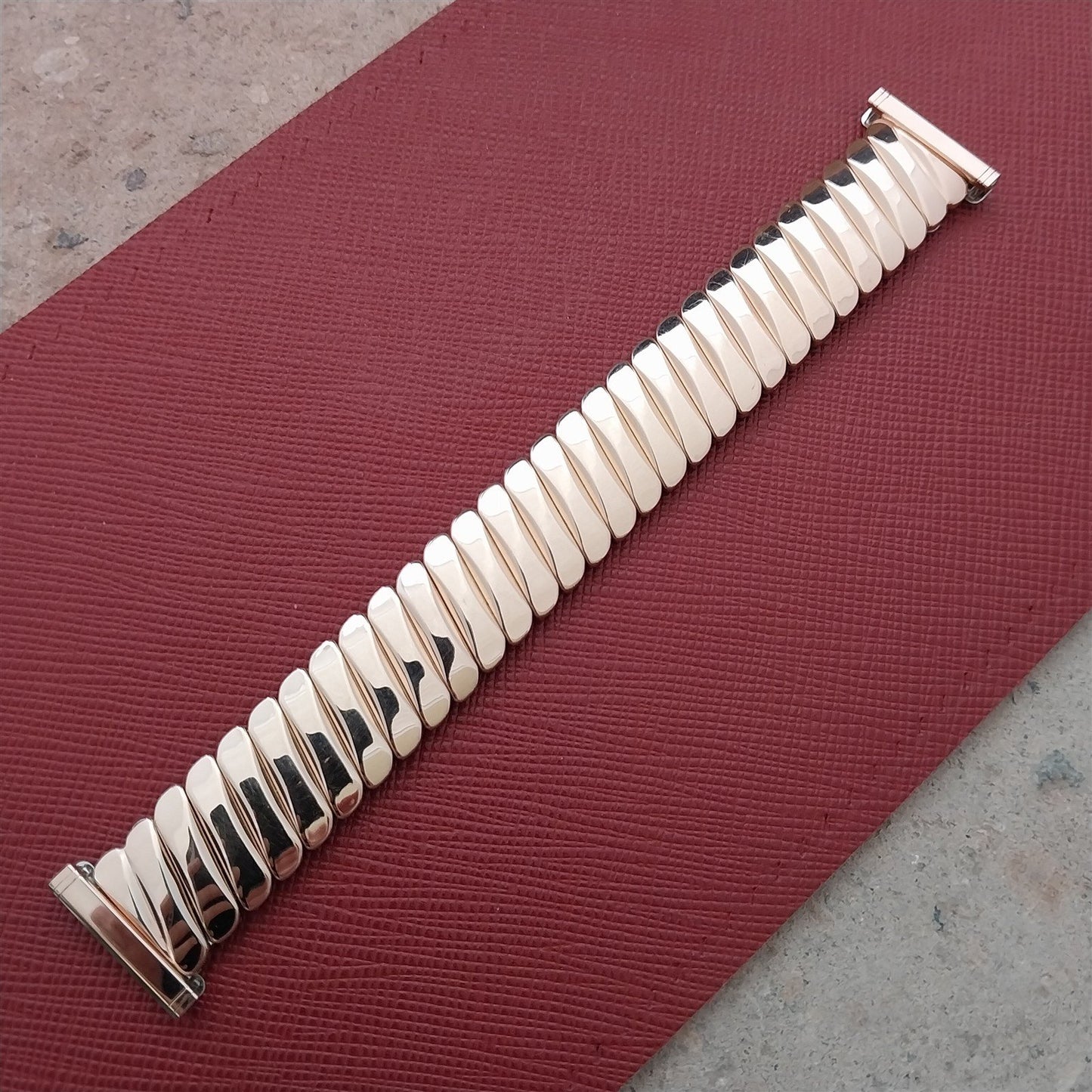 1950s Bellavance Rose Gold-Fill Stretch NOS Unused Vintage Watch Band