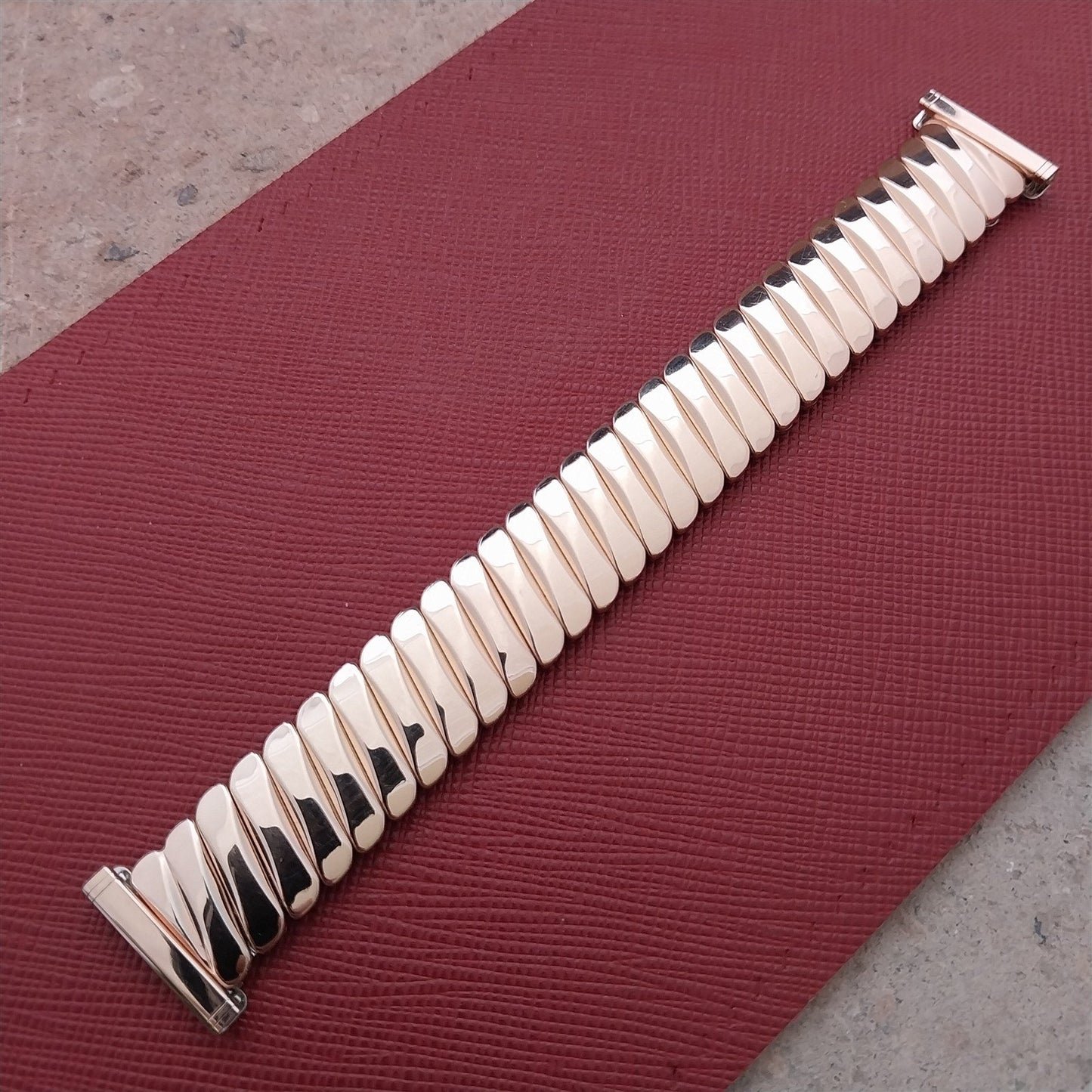 1950s Bellavance Rose Gold-Fill Stretch NOS Unused Vintage Watch Band