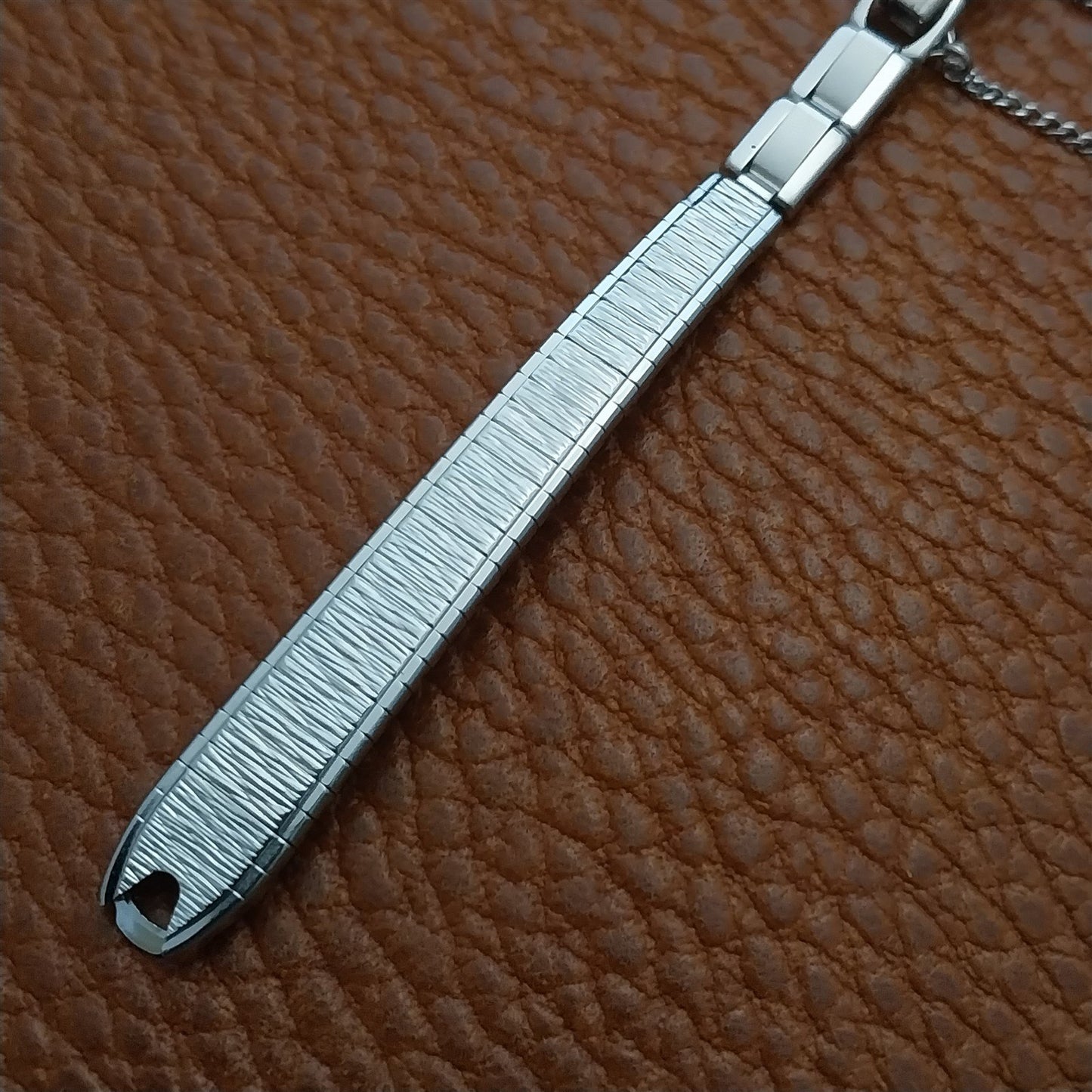 Bulova Rhodium Plate Stainless Ladies NOS Vintage Cocktail Watch Band