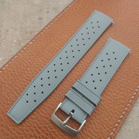 22mm FKM Tropical Gray Tapered Divers Watch Strap