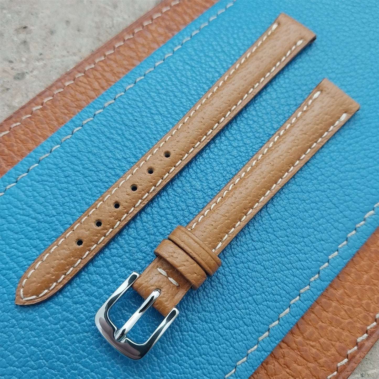 12mm Fleurus France Pigskin Slim Tapered 12/10 Ladies Watch Strap