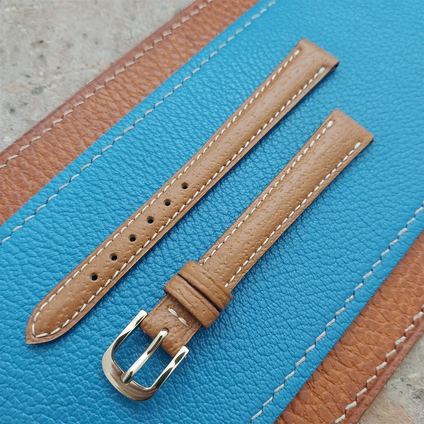 12mm Fleurus France Pigskin Slim Tapered 12/10 Ladies Watch Strap
