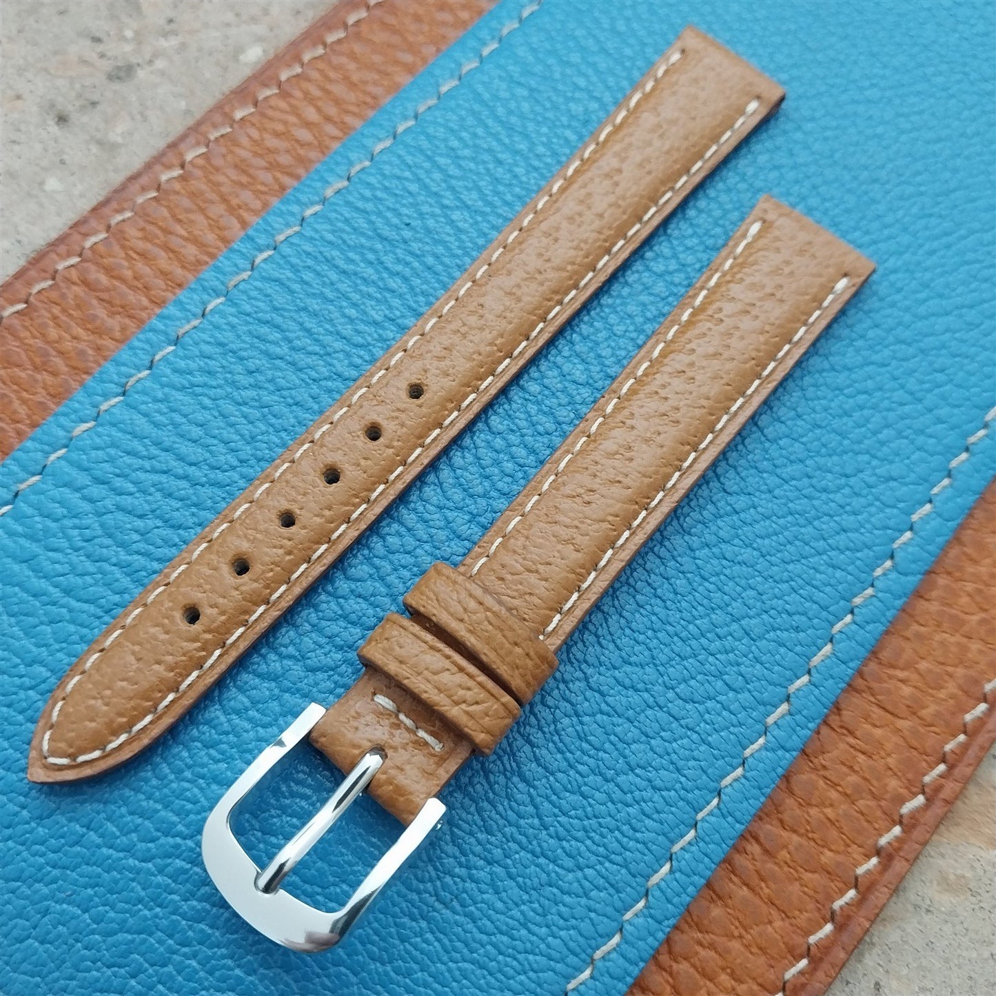 14mm Fleurus France Pigskin Slim Tapered 14/12 Ladies Watch Strap