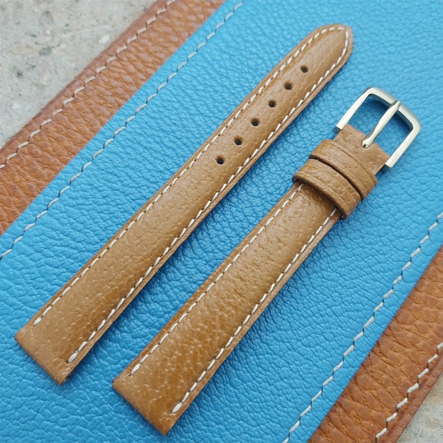 14mm Fleurus France Pigskin Slim Tapered 14/12 Ladies Watch Strap