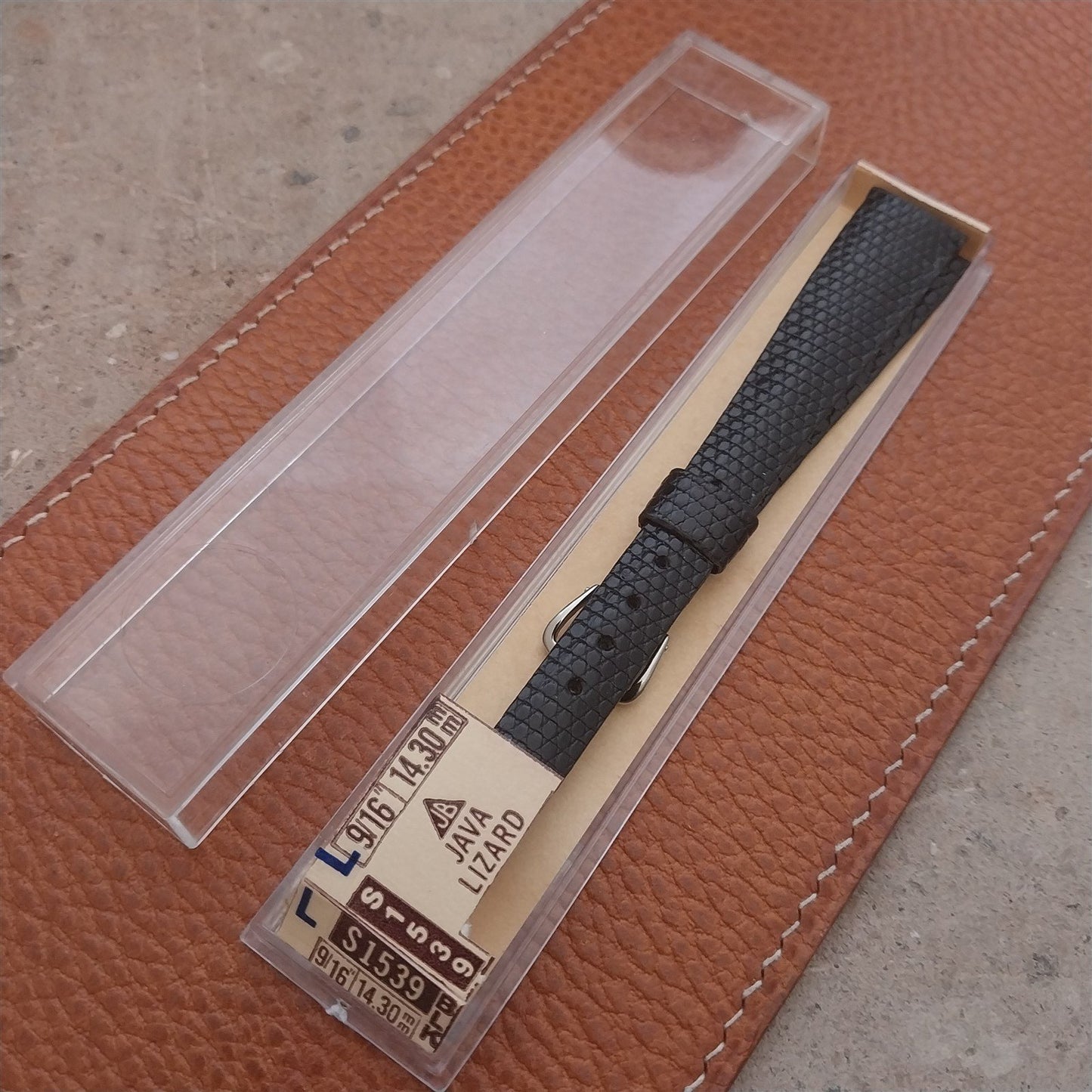 Womens Long JB Champion Java Lizard 14mm nos 1970s Vintage Watch Strap