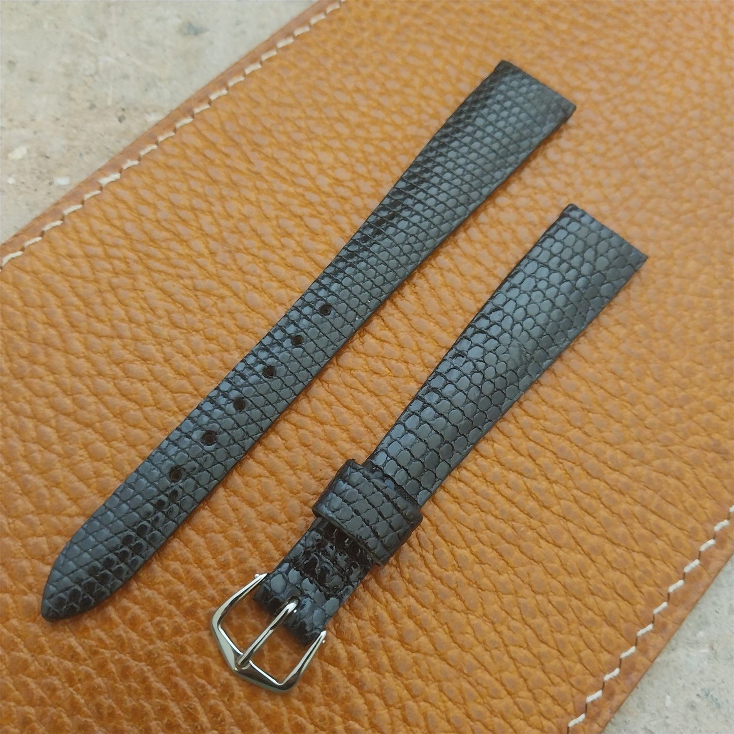 Womens Long JB Champion Java Lizard 14mm nos 1970s Vintage Watch Strap