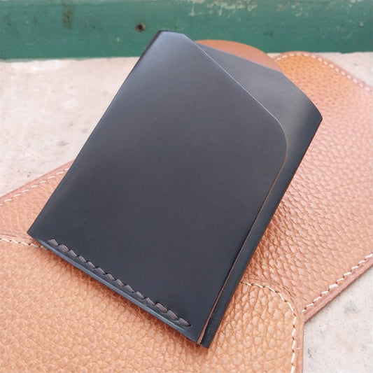 Minimal Shell Cordovan Leather Card Wallet Handmade in New Mexico