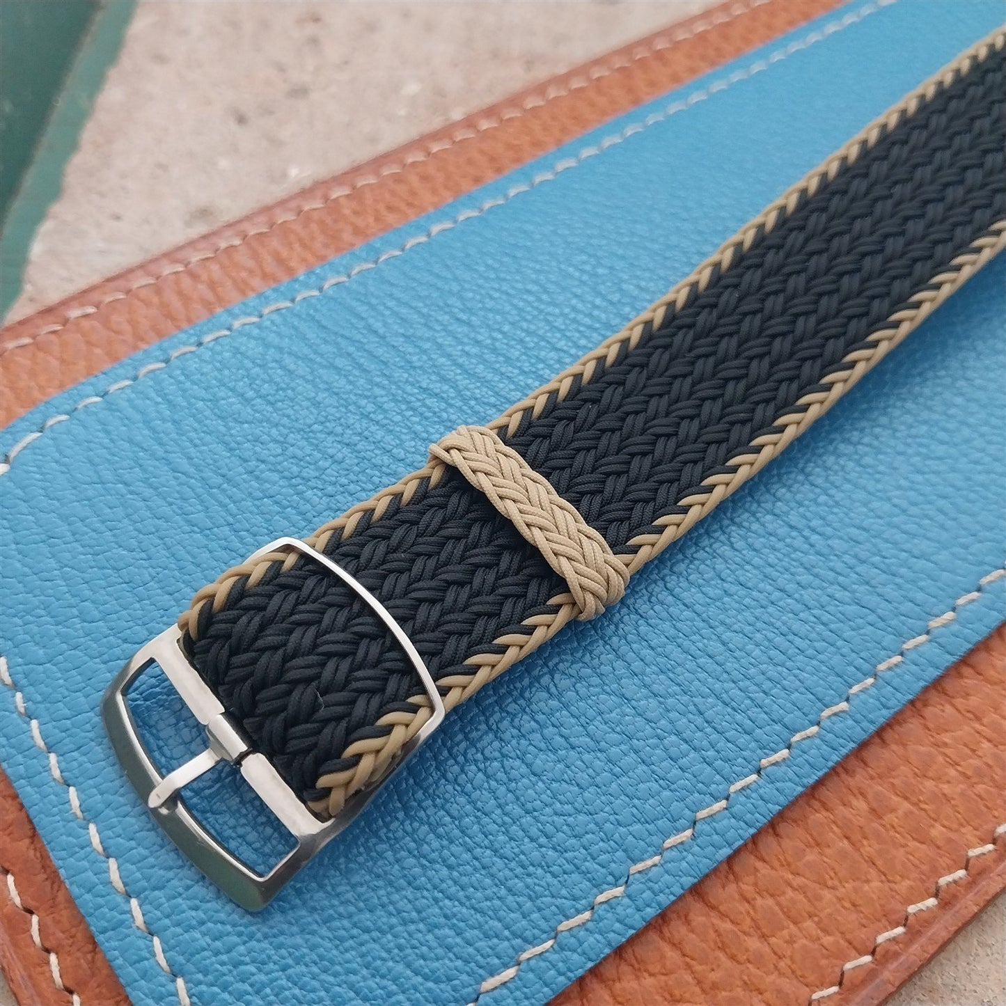 20mm Eulit Atlantic Braided Perlon Single Pass Field Watch Strap
