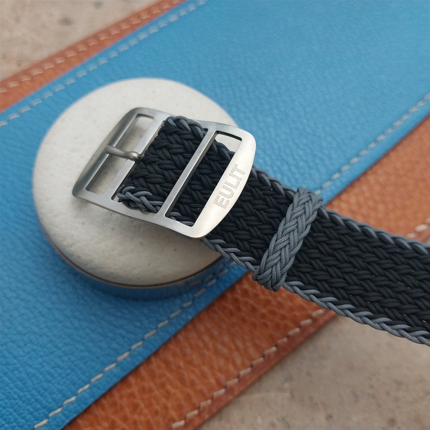 20mm Eulit Atlantic Braided Perlon Single Pass Field Watch Strap