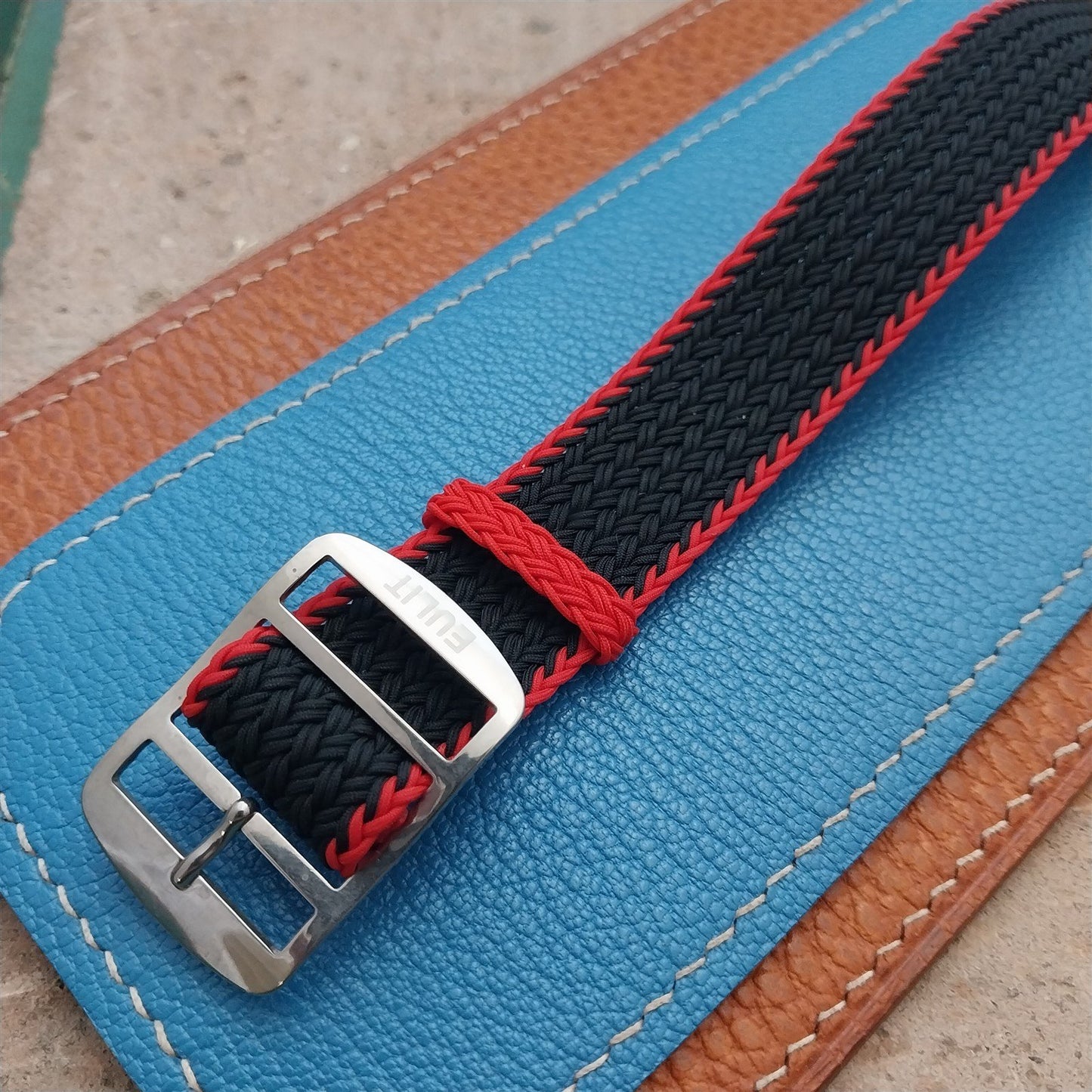 20mm Eulit Atlantic Braided Perlon Single Pass Field Watch Strap