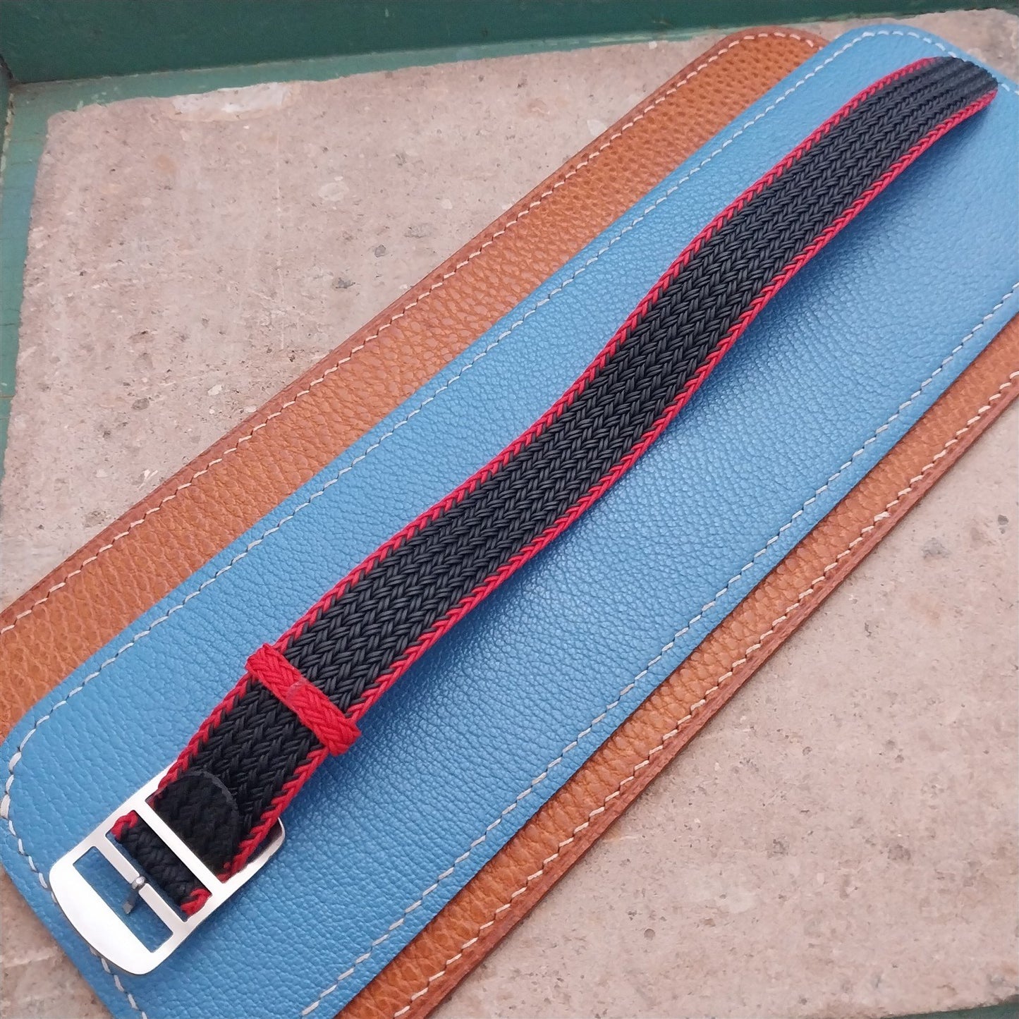 20mm Eulit Atlantic Braided Perlon Single Pass Field Watch Strap