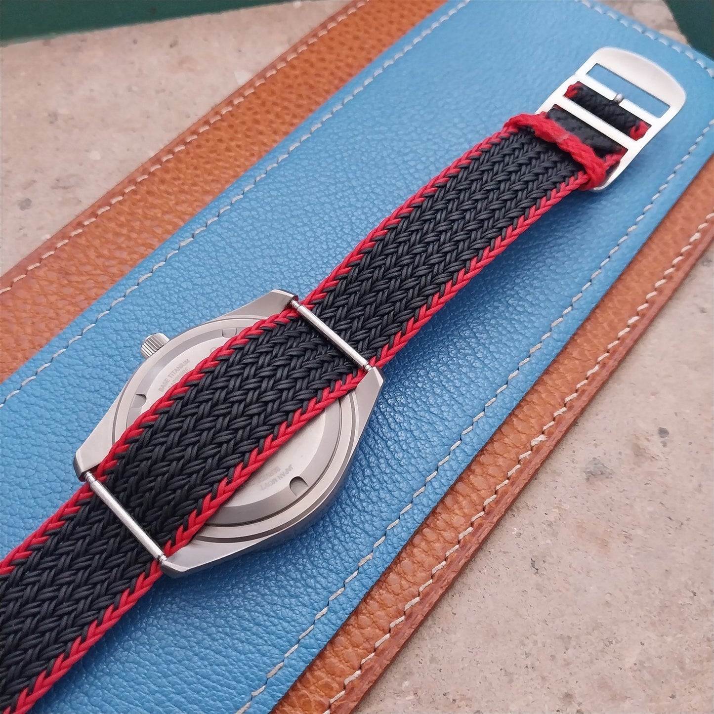 20mm Eulit Atlantic Braided Perlon Single Pass Field Watch Strap