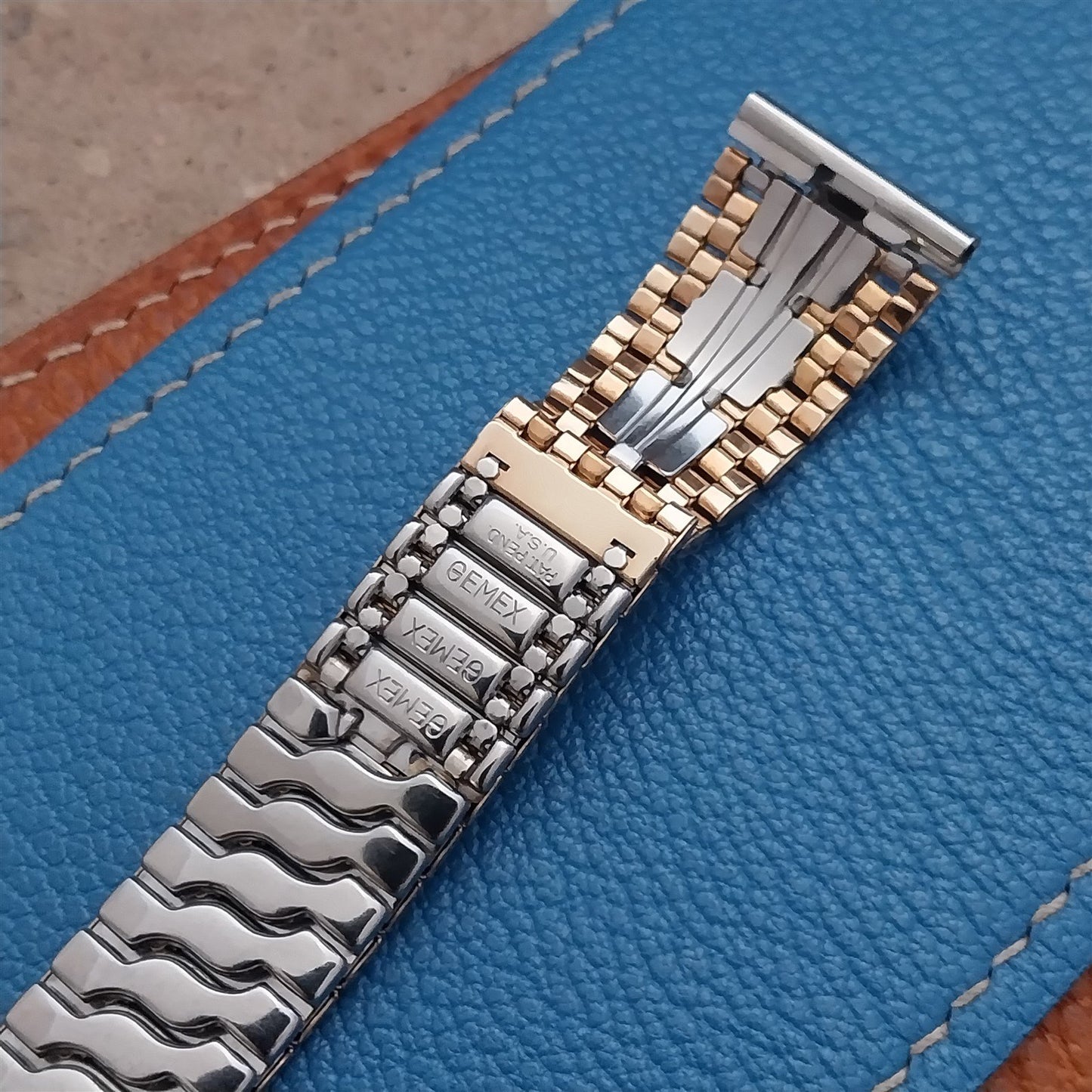 Gemex MCM Gold Filled & Stainless Steel Unused Vintage Watch Band