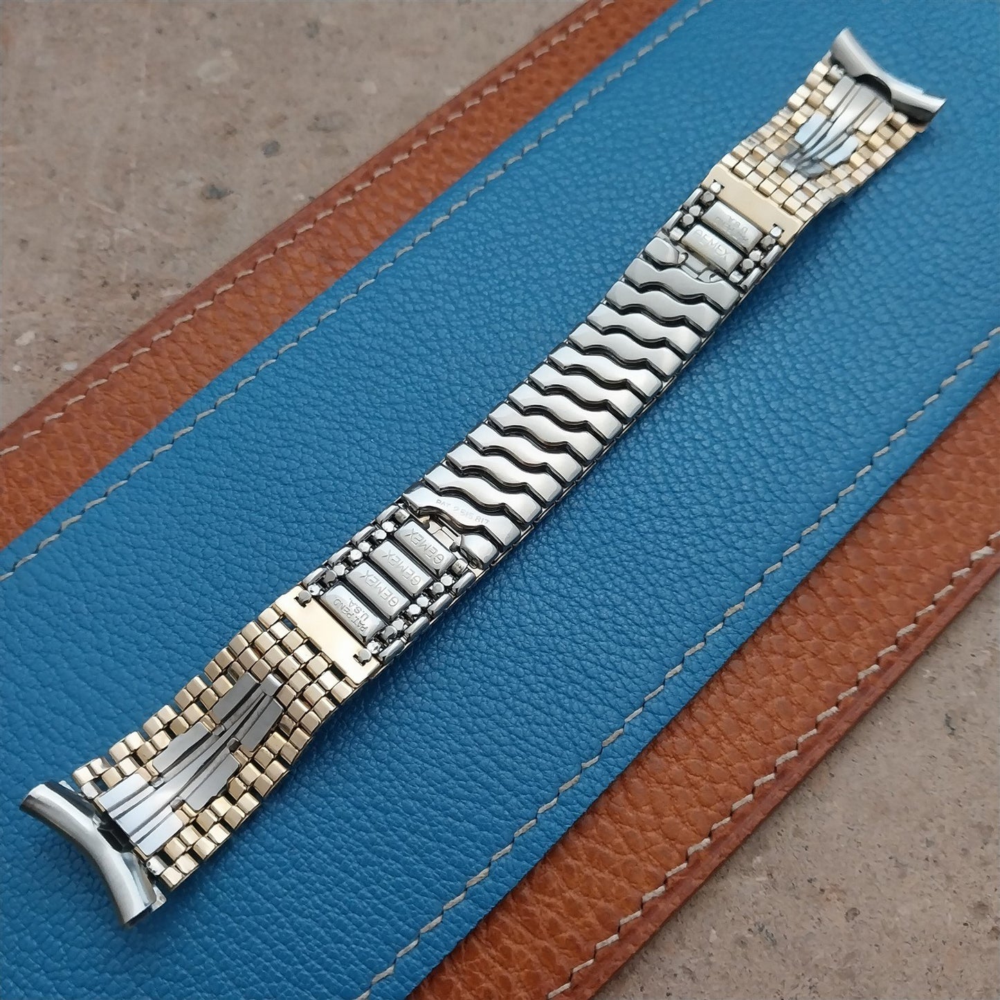 Gemex MCM Gold Filled & Stainless Steel Unused Vintage Watch Band