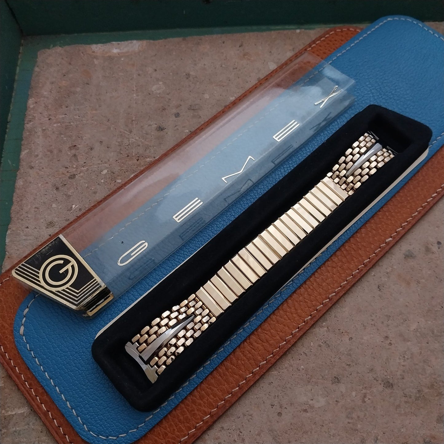 Gemex MCM Gold Filled & Stainless Steel Unused Vintage Watch Band