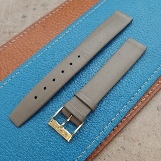 15mm Movado Soft Calfskin Leather nos Watch Strap & Logo Buckle