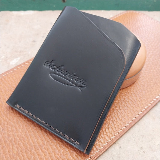 Schwinn Shell Cordovan Leather Card Wallet Handmade in New Mexico
