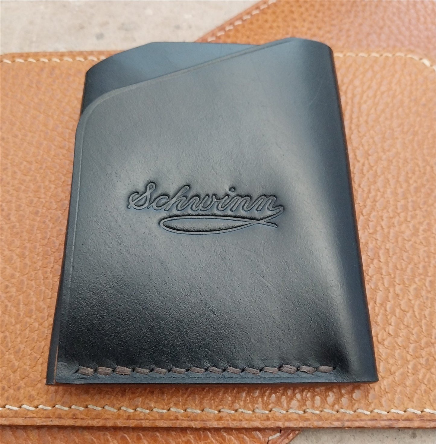 Schwinn Shell Cordovan Leather Card Wallet Handmade in New Mexico
